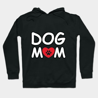 Mom Dog with Red Heart Gift Shirt Hoodie